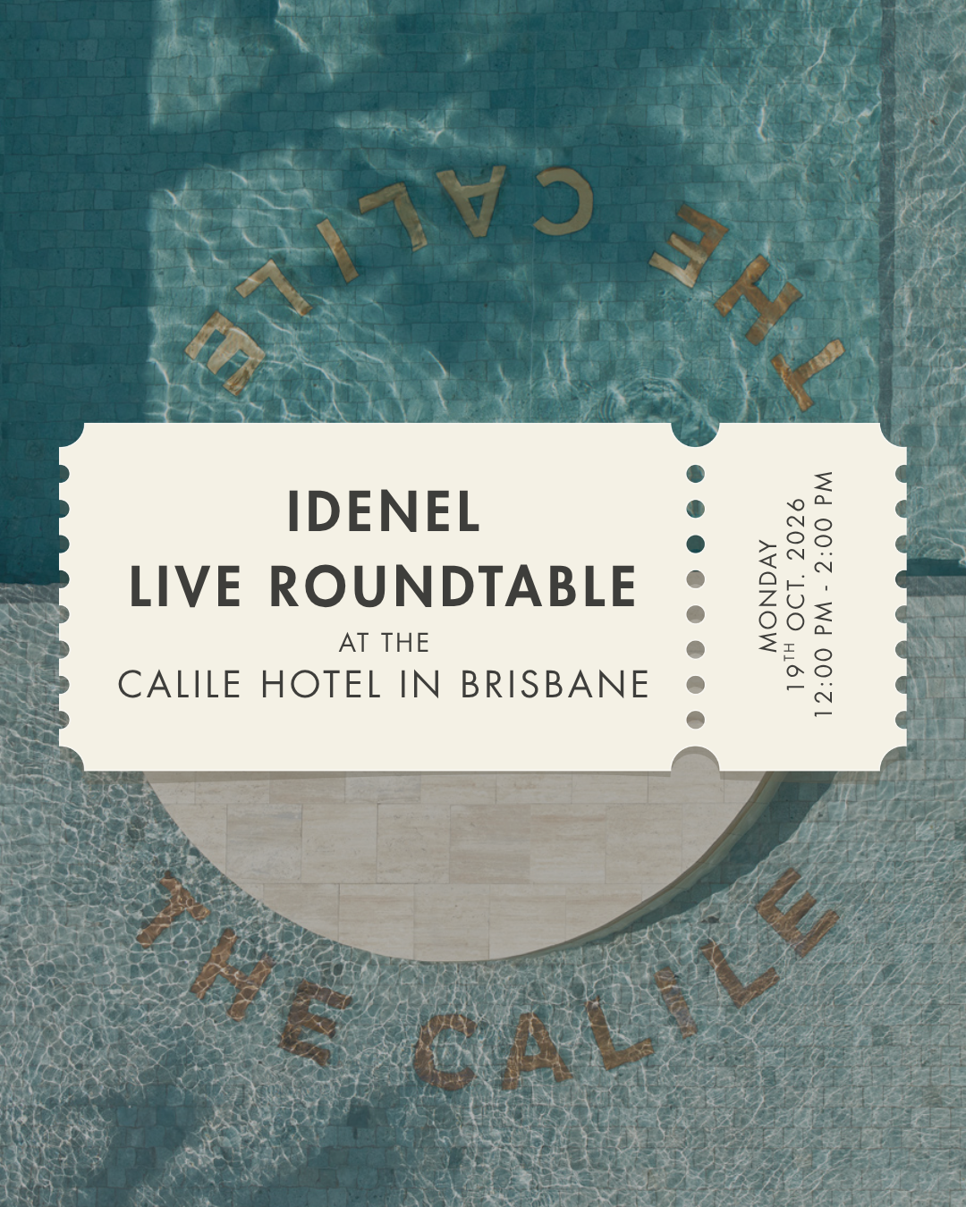 IDENEL Live Roundtable at The Calile Hotel, Brisbane